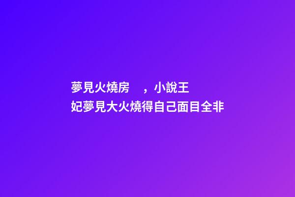 夢見火燒房，小說王妃夢見大火燒得自己面目全非-第1張-觀點(diǎn)-玄機(jī)派
